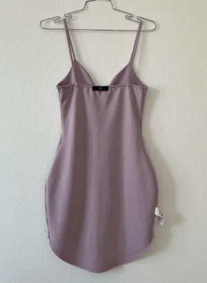 Missguided Lilac Strappy Plunge Bodycon Dress thumbnail 8