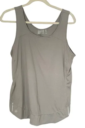 Athleta Record Breaker Tank Top Workout Gym Yoga Running Gray Size L Sleeveless thumbnail 1