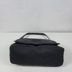 Vintage Coach Mercer 7424 Women Shoulder Bag Black Nylon Leather Twill Flap thumbnail 7