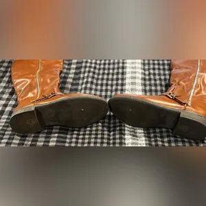 Wild Diva Mid Calf Cognac Boots thumbnail 7