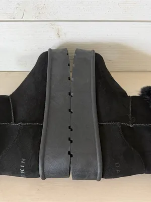 Danskin Donut Faux Fur Platform Ankle Boots Womens Size 7 Black Memory Foam NEW thumbnail 4