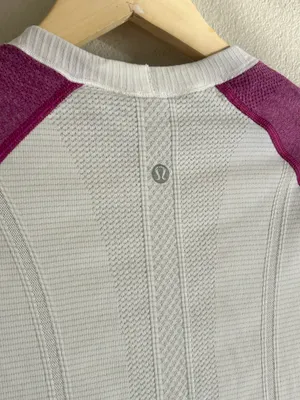 Lululemon Run: Swiftly Tech Short Sleeve White / Ultra Violet 54 thumbnail 4