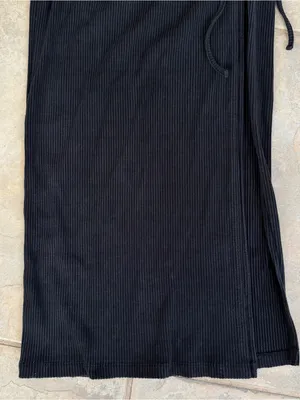 L*SPACE Sandpiper Ruched Ribbed Midi Dress in Black Size X-Small thumbnail 5