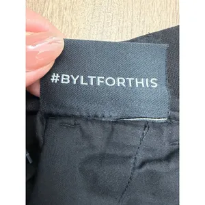 BYLT Premium Basics Black Wide Leg High Rise Pants Women's L Stretch‎ Career thumbnail 7