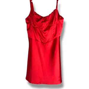 Sky to Moon - NWOT Red Satin Chemise Dress - Size Large thumbnail 9