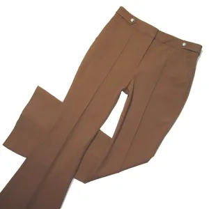 NWT Veronica Beard Elsbury in Cocoa Pintuck Stretch Flare Pants 14 $398 thumbnail 3