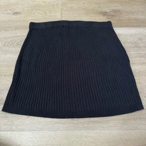 FP Beach Free People Callie Black Ribbed Women's Skirt thumbnail 5