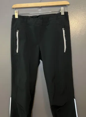 Lole Pants Womens Small Black Softshell Ski Snow Zip Leg Athletic Outdoor thumbnail 1