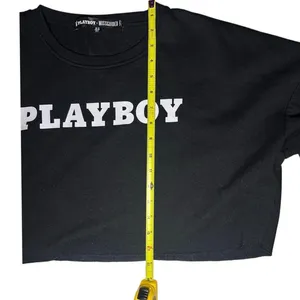 Playboy x Missguided Cropped Black Fleece Pullover Streetwear Gorpcore Y2K US 6 thumbnail 5