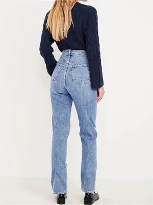 Old Navy Extra High Waisted Straight Jean thumbnail 3
