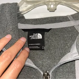 The North Face Gray Full-Zip Jacket Women’s Large thumbnail 4