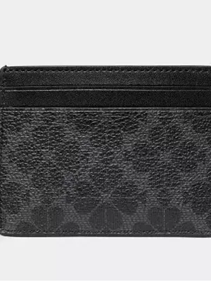 ✨ NWT Kate Spade New York Black Spade Flower Monogram Slim Card Holder Wallet ✨ thumbnail 5