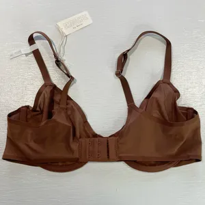 New Aerie SMOOTHEZ Mesh Unlined Underwire Balconette Bra Brown Size 36C thumbnail 8