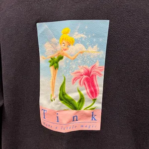 Vintage Y2K Disney Store Tinkerbell Tink Peter Pan Make Little Magic Sweatshirt thumbnail 2