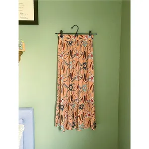 Christian Siriano New York Midi Tiered Smocked Skirt Size XS Boho Festival Tan thumbnail 2