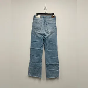 American Eagle Light Blue Comfort Stretch Waistband Highest Rise 90s Flare Size6 thumbnail 2