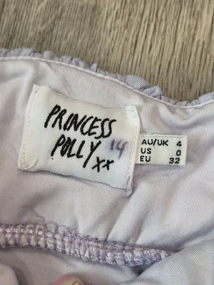 Princess Polly Lavender Ruched Mini Dress Spaghetti Strap Elastic Bustline Sz 0 thumbnail 4