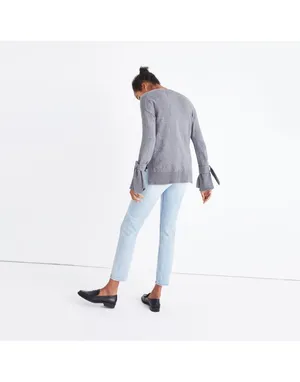 Tie-Cuff Pullover Sweater M thumbnail 4