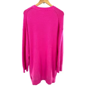 Daily Practice Anthropologie Pink Fuzzy Sweater Dress Medium Cozy‎ Lounge thumbnail 10