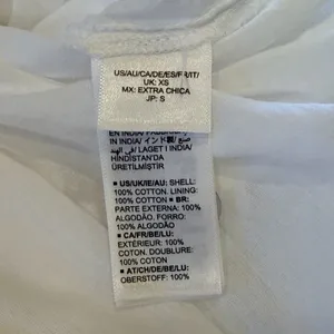 The Drop White Boho Cottage Eyelet Tiered Maxi Dress Size XS Cotton Coastal thumbnail 9