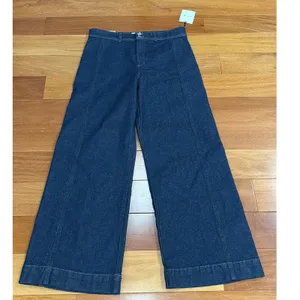 Joe's Jeans The Seamed Denim Trouser Womens Blue Rinse Wide Leg 33 thumbnail 2