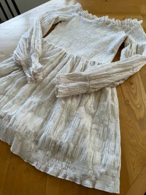 Blush Boutique Cream Dress White Size L thumbnail 2
