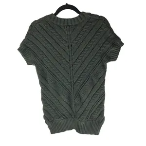 Maurices Olive Green Short Sleeve V-Neck Sweater Size M thumbnail 2