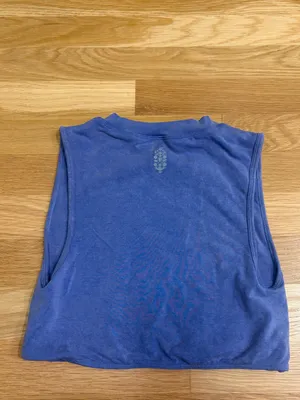 FP Movement Go To Smooth Cropped Muscle Tank Washed Blueberry Size XS/S thumbnail 4