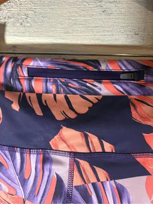 Nike DRI-FIT Fast Runway Print Eggplant High Rise Running Tights XS thumbnail 6
