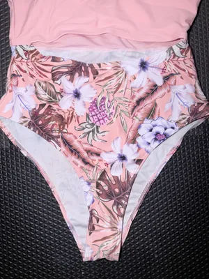SHEIN Swim Summer Beach Random Floral Print Cut-Out One Piece Swimsuit thumbnail 9