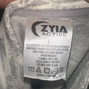 Zyia Active Athleisure cream combo workout cozy L jacket thumbnail 5