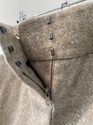 Express DESIGN STUDIO EDITOR TAN TWEED PANTS SIZE 2 thumbnail 6