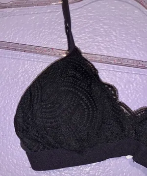 Nine West black woman’s small lace wireless bra thumbnail 2
