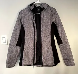Champion‎ purple black winter coat comfortable casual full zip hood warm jacket thumbnail 1