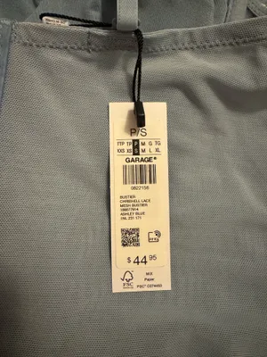 Garage Blue Corset Top thumbnail 3
