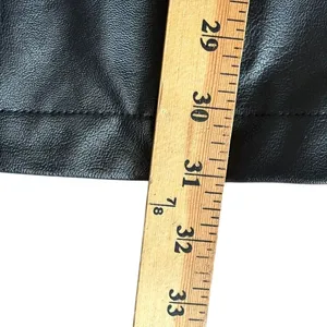 Princess Polly Faux Leather Jacket Sz‎ 8 Black Blazer Chic Office thumbnail 6