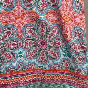 London Times‎ Colorful Floral Medallion Shift Dress Sleeveless Cotton Size 10 thumbnail 4