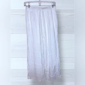 SOLAI Women’s Effortless Flowy Linen Boho Breezy Palazzo Pants thumbnail 3