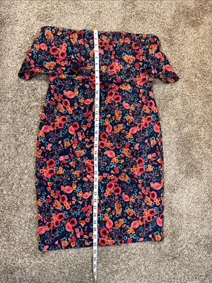 Badgley Mischka Floral Popover Sheath Dress Size 10 thumbnail 14
