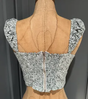 Clyde Linen Top in Agave thumbnail 3