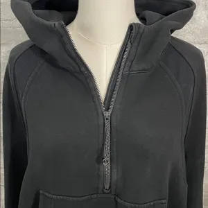 Lululemon Scuba Oversized 1/2 Zip Hoodie Black thumbnail 4