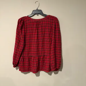 Loft Plaid Blouse | Size: Medium thumbnail 3