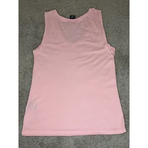 Ralph Lauren Sport Womens Large Pink V-Neck Tank Top Pima Cotton Lyocell thumbnail 4