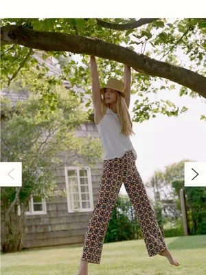 Anthropologie Maeve Colette Cropped Wide Leg Pants Mod Floral Womens 25 thumbnail 10