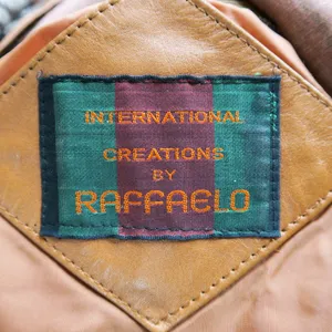 Vintage 70s Raffaelo Brown Leather Coat thumbnail 10