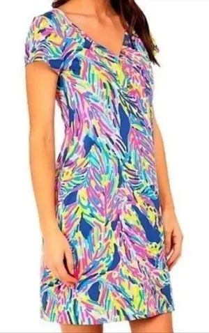 Lilly Pulitzer XXS Palmira shift dress in Palm Reader print thumbnail 1
