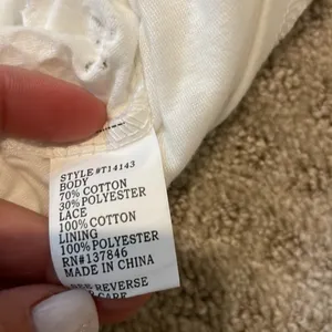 Kontrol White Eyelet Off The Shoulder Ruffle Top thumbnail 8