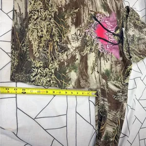 Y2K Cabelas Camo Hoodie Womens‎ Medium Green Advantage Max 1 Open Terrain Heart. thumbnail 9