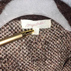 Mystree Leopard Print‎ Long Cardigan Swater Women Small Open Front Metallic thumbnail 9