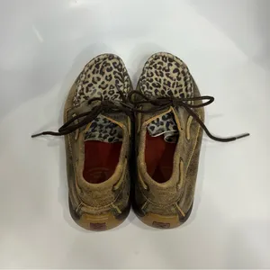 Twisted X cheetah print driving Mocs leather animal print women’s size 8.5‎ thumbnail 6
